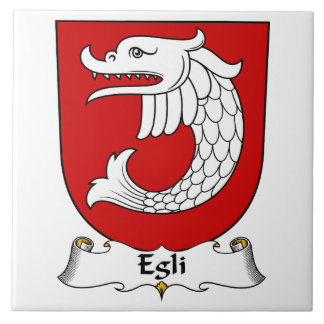 Azulejo De Cerámica Escudo de la familia de Egli