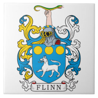Azulejo De Cerámica Escudo de la familia de Flinn