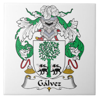 Azulejo De Cerámica Escudo de la familia de Gálvez