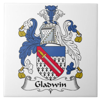 Azulejo De Cerámica Escudo de la familia de Gladwin