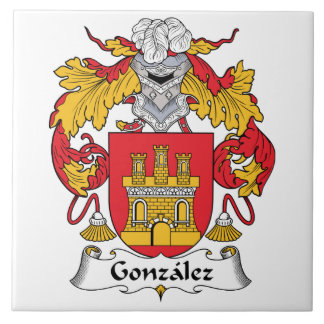 Azulejo De Cerámica Escudo de la familia de Gonzalez