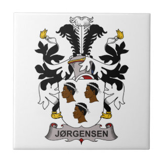 Azulejo De Cerámica Escudo de la familia de Jorgensen