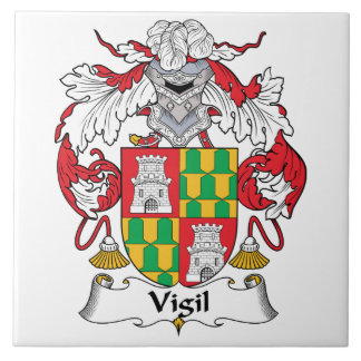 Azulejo De Cerámica Escudo de la familia de la vigilia