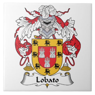 Azulejo De Cerámica Escudo de la familia de Lobato