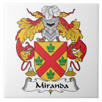 Azulejo De Cerámica Escudo de la familia de Miranda