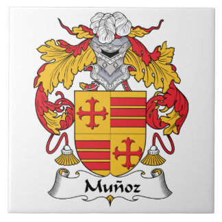 Azulejo De Cerámica Escudo de la familia de Munoz