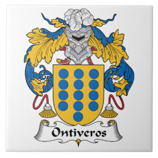 Azulejo De Cerámica Escudo de la familia de Ontiveros