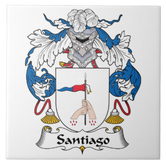 Azulejo De Cerámica Escudo de la familia de Santiago
