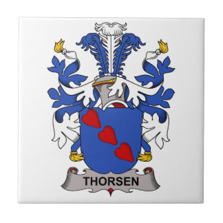 Azulejo De Cerámica Escudo de la familia de Thorsen