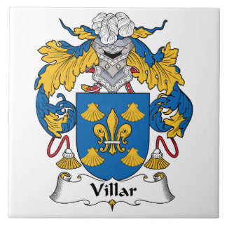 Azulejo De Cerámica Escudo de la familia de Villar