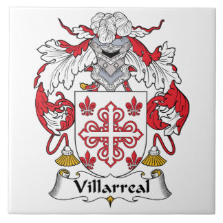 Azulejo De Cerámica Escudo de la familia de Villarreal