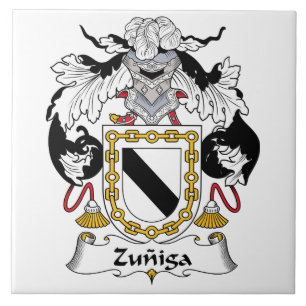 Azulejo De Cerámica Escudo de la familia de Zuniga