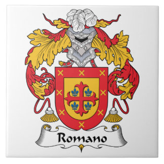 Azulejo De Cerámica Escudo de la familia del romano