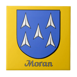 Azulejo De Cerámica Escudo de la familia Moran