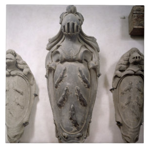 Azulejo De Cerámica Escudos de armas de la familia de Vecchietti