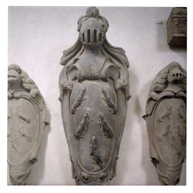 Azulejo De Cerámica Escudos de armas de la familia de Vecchietti (Frente)