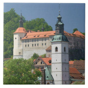 Azulejo De Cerámica ESLOVENIA, GORENJSKA, Skofja Loka: Iglesia de St.