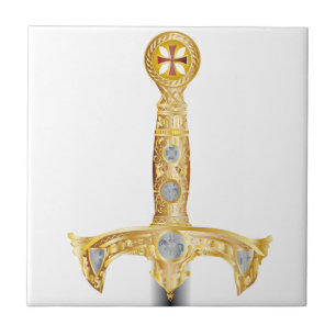 Azulejo De Cerámica Espada de los knigths templar
