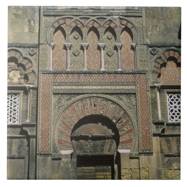 Azulejo De Cerámica España, Córdoba, mezquita morisca (mezquita). (Frente)