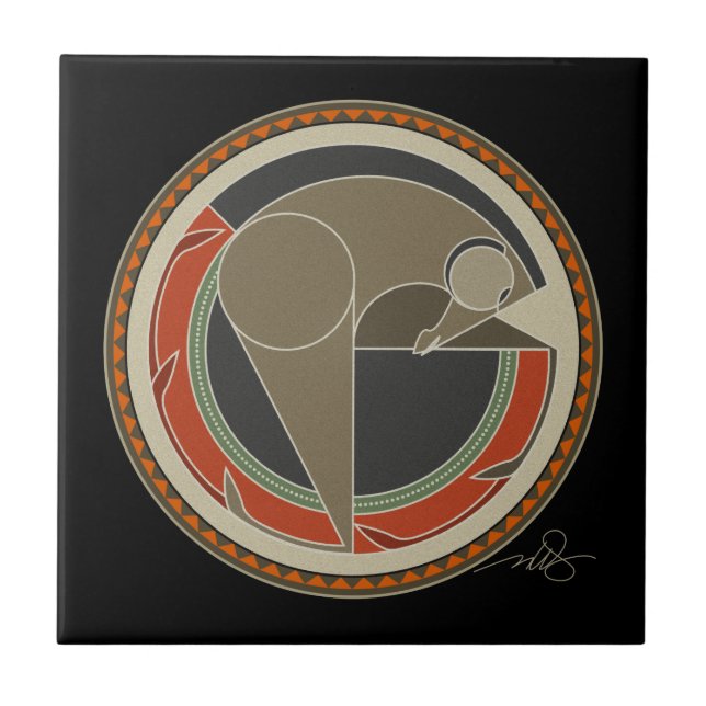 Azulejo De Cerámica Espíritu de caballo (Frente)