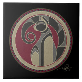 Azulejo De Cerámica Espíritu De Gato