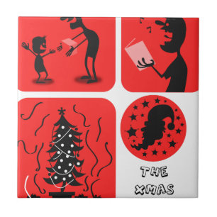 Azulejo De Cerámica Espíritu navidad