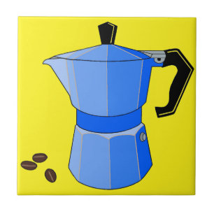 Azulejo De Cerámica Espresso arcoiris azul