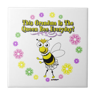 Azulejo De Cerámica Esta Abuela Es La Abeja Reina Todos Los Días Anill