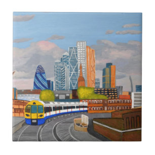 Azulejo De Cerámica Estación de London Overland