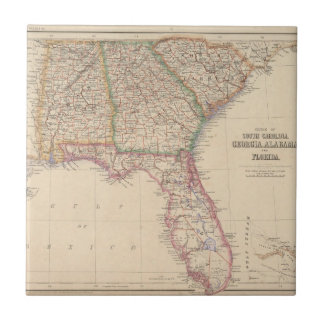 Azulejo De Cerámica Estados de Carolina del Sur, de Georgia, y de