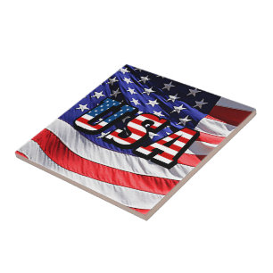 Azulejo De Cerámica Estados Unidos - Bandera estadounidense