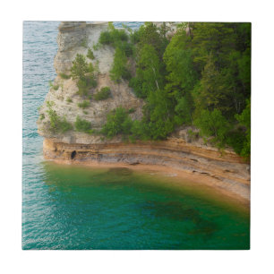 Azulejo De Cerámica Estados Unidos, Michigan. Formación Rock Castle d