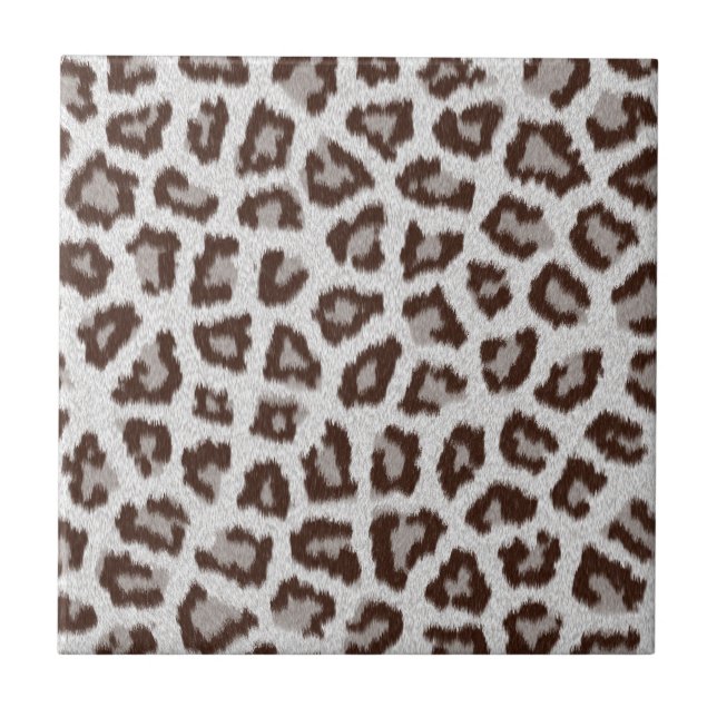Azulejo De Cerámica Estampado de jaguar (Frente)