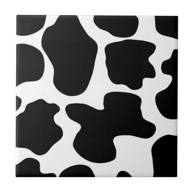 Azulejo De Cerámica Estampado de Vaca (Frente)