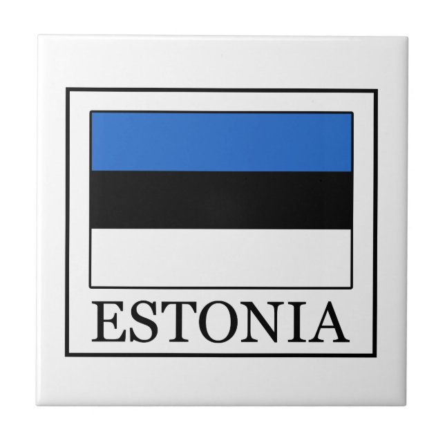 Azulejo De Cerámica Estonia (Frente)