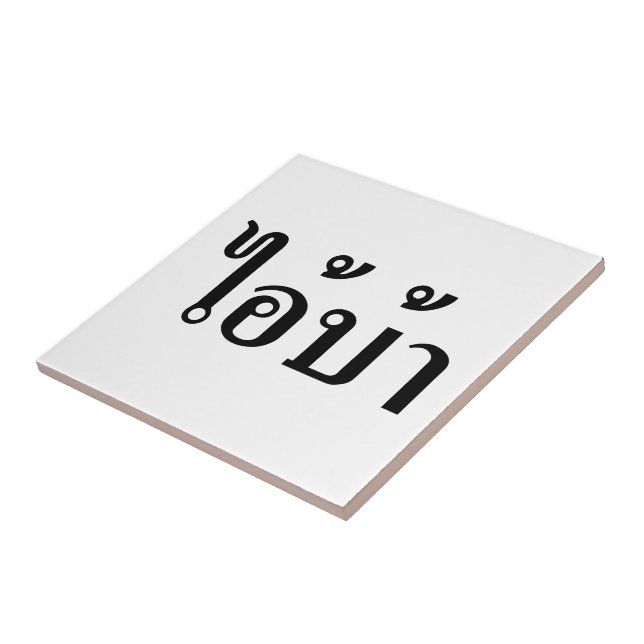 Azulejo De Cerámica ¡ESTOY LOCO! ¡Claro! BA Escrito en escritura taila (Lado)