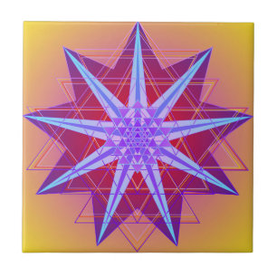 Azulejo De Cerámica Estrella #1 del amor de Yanta
