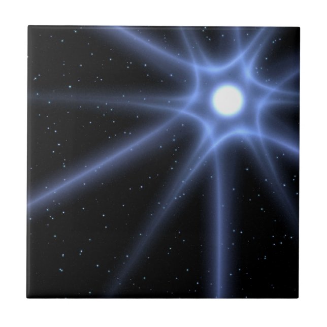 Azulejo De Cerámica Estrella brillante (Frente)