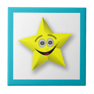 AZULEJO DE CERÁMICA ESTRELLA CARA