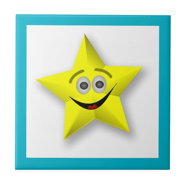 AZULEJO DE CERÁMICA ESTRELLA CARA (Frente)