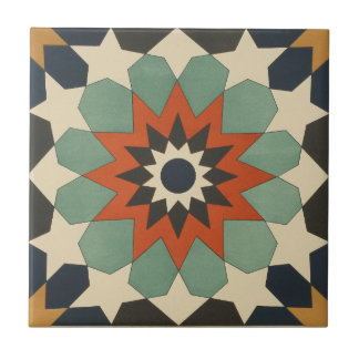 Azulejo De Cerámica Estrella de arte cerámico ornamental de 1884