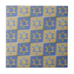 Azulejo De Cerámica Estrella Judaica De David Metalizado Gold Blue<br><div class="desc">Está viendo la fotografía de Lee Hiller, los medios mixtos o los mosaicos de cerámica de arte digital. .Todas las fichas están disponibles en 4, 25" x 4, 25" y 6" x 6" Elija el tamaño perfecto para sus ideas de diseño y presupuesto. Utilícelo como trivet, montaña, arte de escritorio...</div>