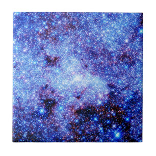 Azulejo De Cerámica Estrellas de espuma azul