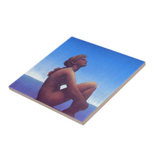 Azulejo De Cerámica "Estrellas de Maxfield Parrish "