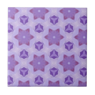 Azulejo De Cerámica Estrellas púrpuras
