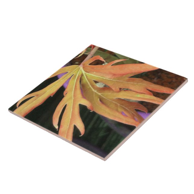 Azulejo De Cerámica Estudio de la hoja 2 (Lado)