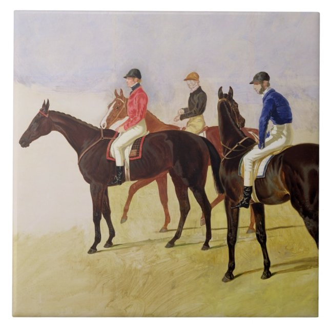 Azulejo De Cerámica Estudio de tres grietas de la carrera de (Frente)