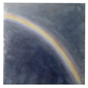 Azulejo De Cerámica Estudio del cielo con el arco iris, 1827 (w/c en