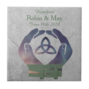 Azulejo De Cerámica Eternity Handfasting Keepsake Tile Gift