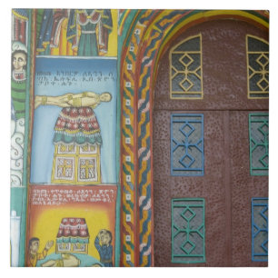 Azulejo De Cerámica Etiopía: región de Tigray, Axum, Christ Church,